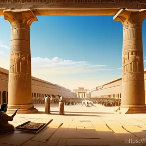 데이터사이언스 역사 - **Prompt 1: The Dawn of Data Collection in Ancient Civilizations**
    "A majestic, wide-angle shot ...