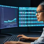 데이터사이언스에서 모델 평가 - **Prompt for Data Scientist Evaluating Model Performance:**
"A bright, modern data science lab. ...